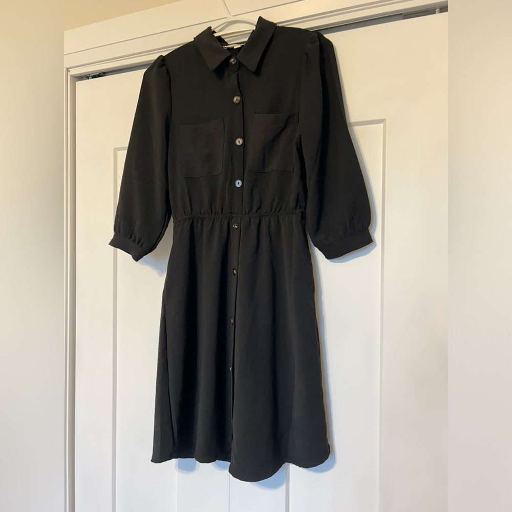 Black mini dress